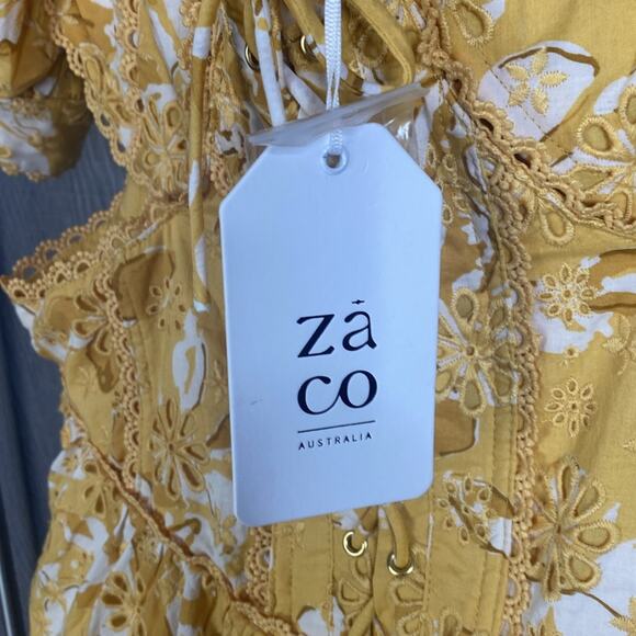 NWT ZaCo Musee Dress Cutout Floral Embroidered Mini Women's XL - Picture 6 of 9